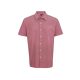 Premier PR221 MEN'S SHORT SLEEVE GINGHAM COTTON MICROCHECK SHIRT L