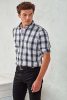 Premier PR254 'GINMILL' CHECK - MEN'S LONG SLEEVE COTTON SHIRT S