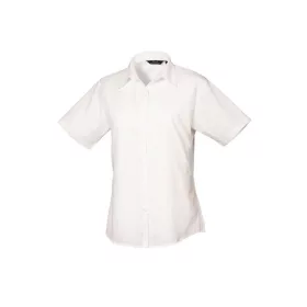 Premier PR302 WOMEN'S SHORT SLEEVE POPLIN BLOUSE L