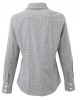 Premier PR320 WOMEN'S LONG SLEEVE GINGHAM MICROCHECK SHIRT XS