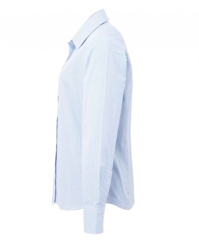 Premier PR320 WOMEN'S LONG SLEEVE GINGHAM MICROCHECK SHIRT S