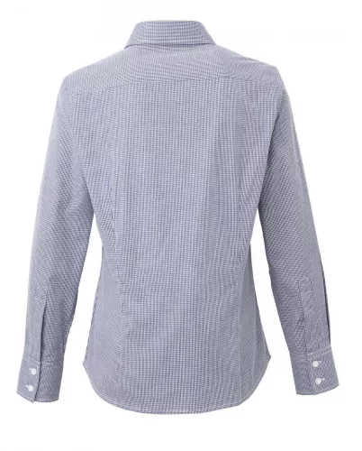 Premier PR320 WOMEN'S LONG SLEEVE GINGHAM MICROCHECK SHIRT 2XL