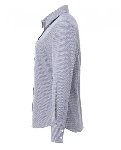 Premier PR320 WOMEN'S LONG SLEEVE GINGHAM MICROCHECK SHIRT M