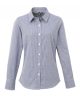 Premier PR320 WOMEN'S LONG SLEEVE GINGHAM MICROCHECK SHIRT XL