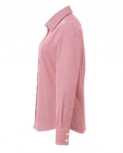 Premier PR320 WOMEN'S LONG SLEEVE GINGHAM MICROCHECK SHIRT XS