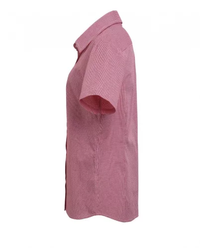 Premier PR321 WOMEN'S SHORT SLEEVE GINGHAM MICROCHECK SHIRT XS