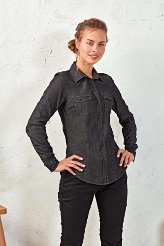Premier PR322 WOMEN'S JEANS STITCH DENIM SHIRT 3XL