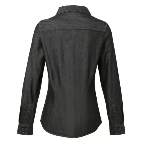 Premier PR322 WOMEN'S JEANS STITCH DENIM SHIRT M