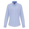 Premier PR338 WOMEN'S COTTON RICH OXFORD STRIPES SHIRT M