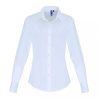 Premier PR344 WOMEN'S STRETCH-FIT COTTON POPLIN LONG SLEEVE SHIRT XS