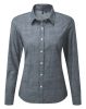 Premier PR345 WOMEN'S COTTON SLUB CHAMBRAY LONG SLEEVE SHIRT XS