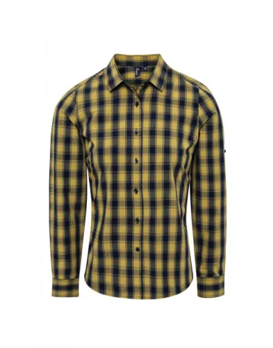 Premier PR350 'MULLIGAN' CHECK - WOMEN'S LONG SLEEVE COTTON SHIRT M