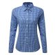 Premier PR352 'MAXTON' CHECK WOMEN'S LONG SLEEVE SHIRT XS