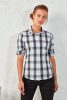 Premier PR354 'GINMILL' CHECK - WOMEN'S LONG SLEEVE COTTON SHIRT XS