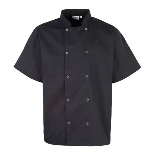 Premier PR664 CHEF'S SHORT SLEEVE STUD JACKET L
