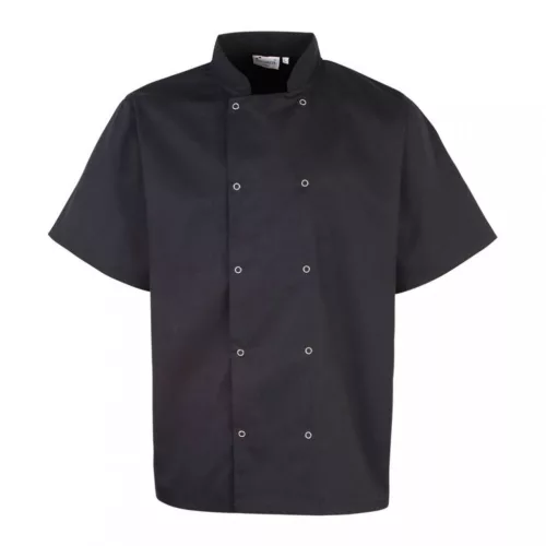 Premier PR664 CHEF'S SHORT SLEEVE STUD JACKET XS