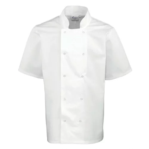 Premier PR664 CHEF'S SHORT SLEEVE STUD JACKET 3XL