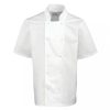 Premier PR664 CHEF'S SHORT SLEEVE STUD JACKET S