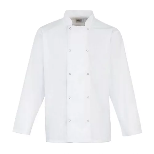 Premier PR665 CHEF'S LONG SLEEVE STUD JACKET 3XL