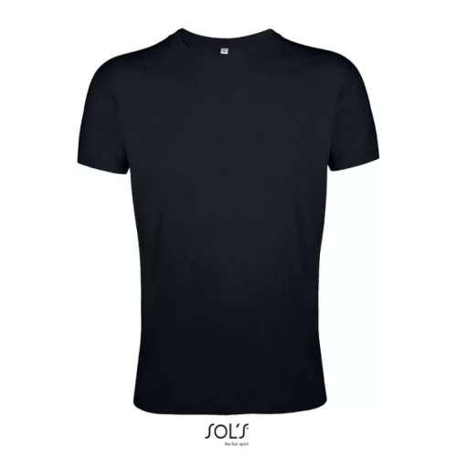 SOL'S SO00553 férfi környakú testhezálló póló - Deep Black