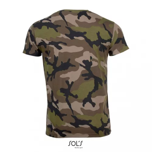 SOL'S SO01188 SOL'S CAMO MEN -KÖRNYAKÚ PÓLÓ 2XL