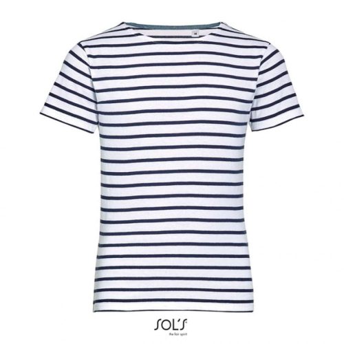 SOL'S SO01400 SOL'S MILES KIDS - ROUND NECK STRIPED T-SHIRT 6A