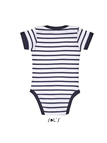 SOL'S SO01401 SOL'S MILES BABY - STRIPED BODYSUIT 3/6M