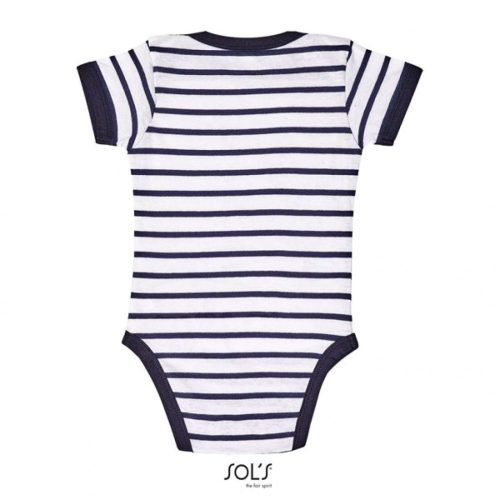 SOL'S SO01401 SOL'S MILES BABY - STRIPED BODYSUIT 3/6M