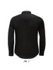 SOL'S SO01426 Blake men férfi pamut szteccs hosszú ujjú ing - Black
