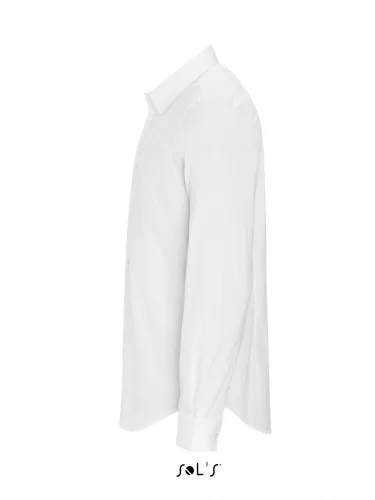 SOL'S SO01426 Blake men férfi pamut szteccs hosszú ujjú ing - White