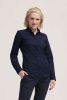 SOL'S SO01427 Blake women női pamut szteccs hosszú ujjú ing - Black