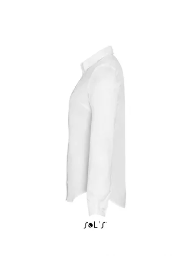 SOL'S SO01427 Blake women női pamut szteccs hosszú ujjú ing - White