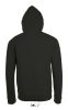 SOL'S SO01714 Stone unisex cipzáros kapucnis pulóver - Black
