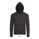 SOL'S SO01714 Stone unisex cipzáros kapucnis pulóver - Charcoal Melange