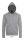 SOL'S SO01714 Stone unisex cipzáros kapucnis pulóver - Grey Melange