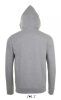 SOL'S SO01714 Stone unisex cipzáros kapucnis pulóver - Grey Melange