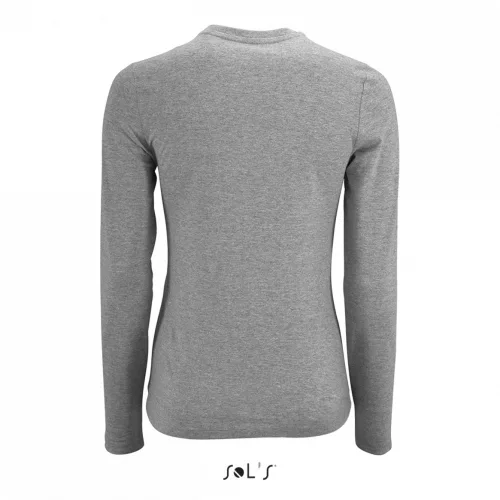 SOL'S SO02075 Imperial LSL női hosszú ujjú póló - Grey Melange