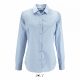 SOL'S SO02103 Brody women női pamut halszálkás mintás ing - Sky Blue 