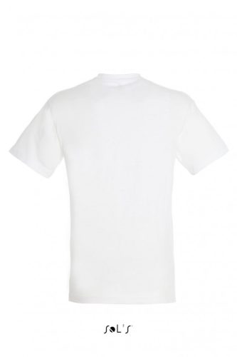 SOL'S SO11380 uniszex környakú póló - White