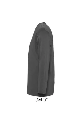 SOL'S SO11420 Monarch férfi környakú hosszú ujjú póló - Dark Grey