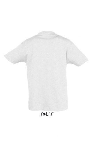 SOL'S SO11970 Regent gyerek pamut kerek nyakú póló - Ash