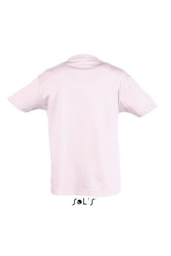 SOL'S SO11970 Regent gyerek pamut kerek nyakú póló - Pale Pink