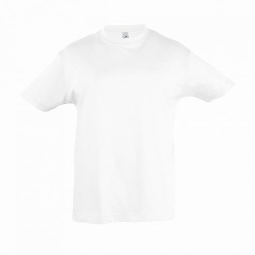 SOL'S SO11970 Regent gyerek pamut kerek nyakú póló - White