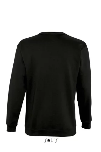 SOL'S SO13250 New supreme férfi környakas pulóver - Black