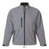 SOL'S SO46600 Relax férfi cipzáros softshell dzseki - Grey Melange