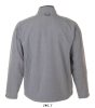 SOL'S SO46600 Relax férfi cipzáros softshell dzseki - Grey Melange