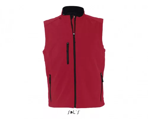 SOL'S SO46601 Rallye férfi softshell mellény - Pepper Red