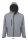 SOL'S SO46602 Replay férfi kapucnis softshell dzseki - Grey Melange