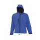 SOL'S SO46602 Replay férfi kapucnis softshell dzseki - Royal Blue