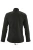 SOL'S SO46800 Roxy női cipzáros softshell dzseki - Black